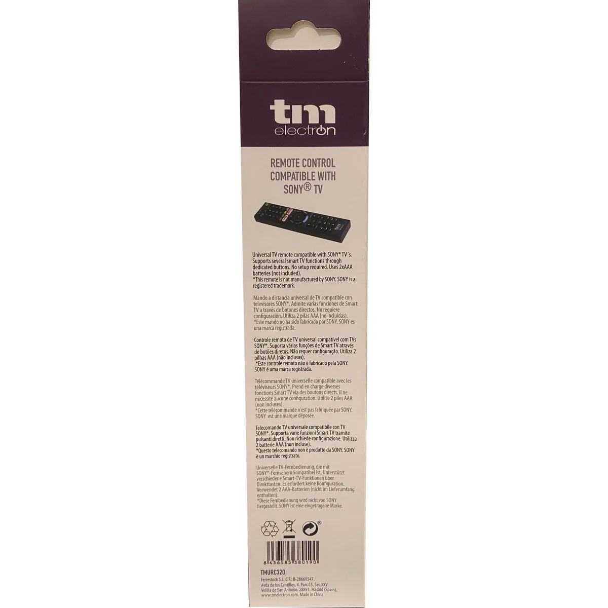 Telecommande universelle pour sony tm electron noir s650260940. Chez Diaytar, nous fusionnons l'utile à l'agréable avec une gamme complète de produits soigneusement choisis pour leur design et leur fonctionnalité