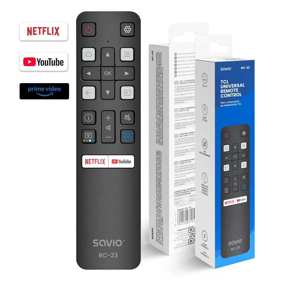Telecommande universelle savio rc 23 noir s9112206878. Diaytar, c'est le grand ménage de printemps dans vos habitudes shopping : on garde l'essentiel, on jette le superflu.