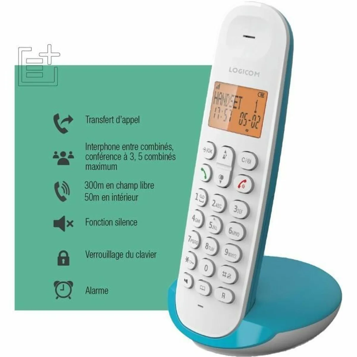 Telephone fixe logicom dect iloa 150 solo turquoise s719631957. Diaytar, c'est l'alchimie parfaite entre la froide efficacité de la tech et la chaleur rassurante des produits de qualité.