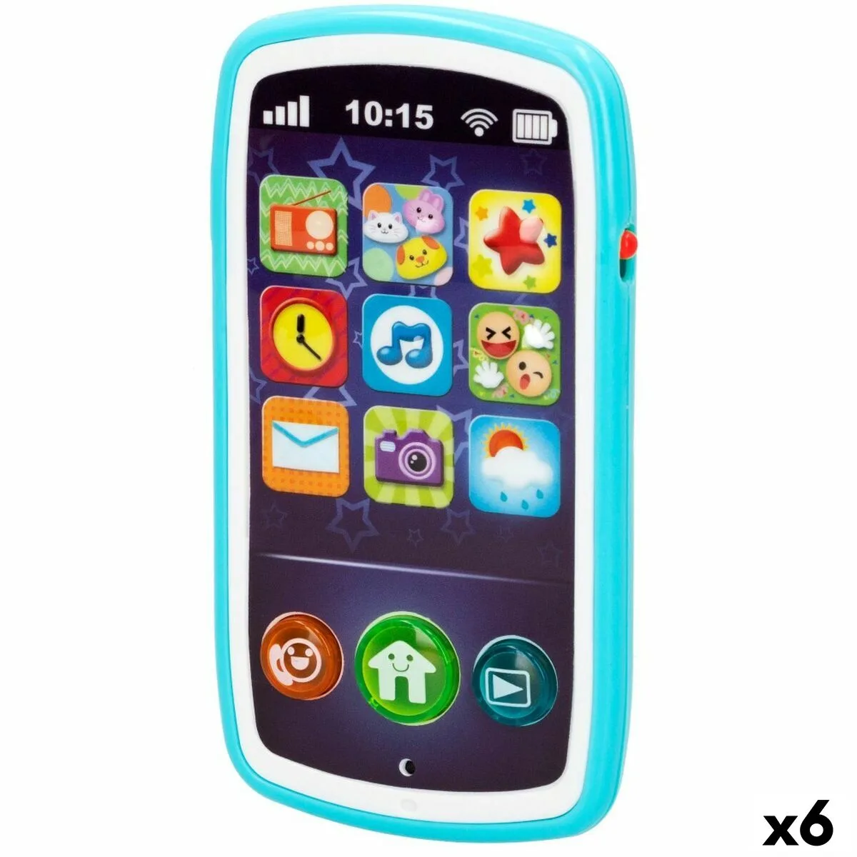 Telephone jouet winfun 7 5 x 14 x 2 cm 6 unites s890003471. Osez l'originalité avec les créations mode exclusives de Diaytar.