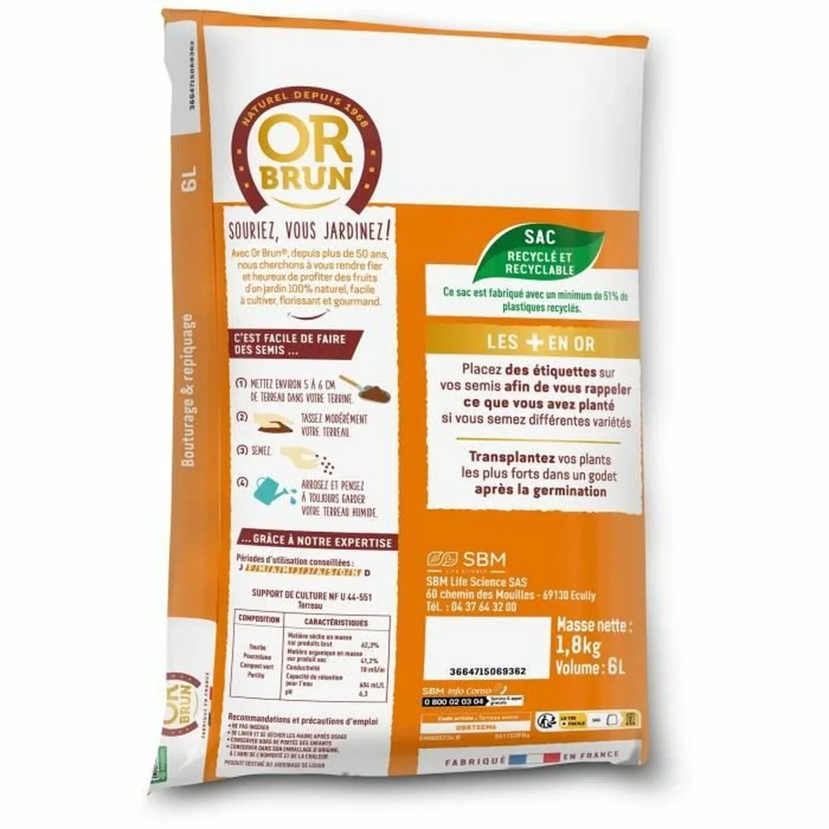 Terreau d empotage or brun 6 l s7101424446. Nous avons infusé Diaytar avec une dose massive de passion pour le produit. Contagieux : vous allez l'attraper.