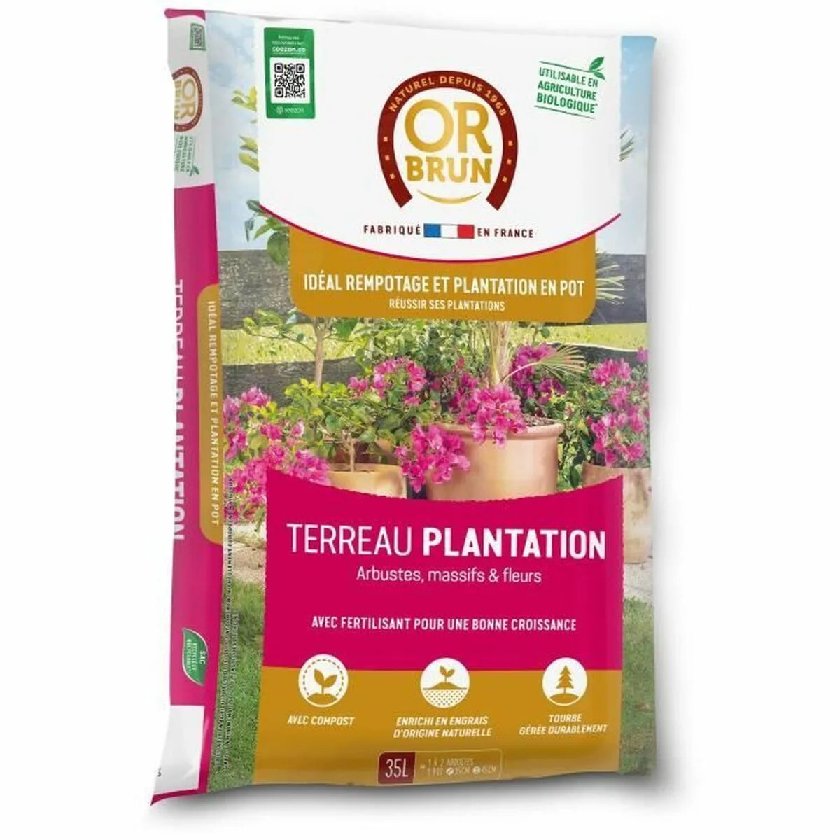 Terreau d empotage or brun obrtplan35n 35 l s7100330752. Diaytar ne stocke pas des produits, il collectionne des pièces uniques pour enrichir votre quotidien.