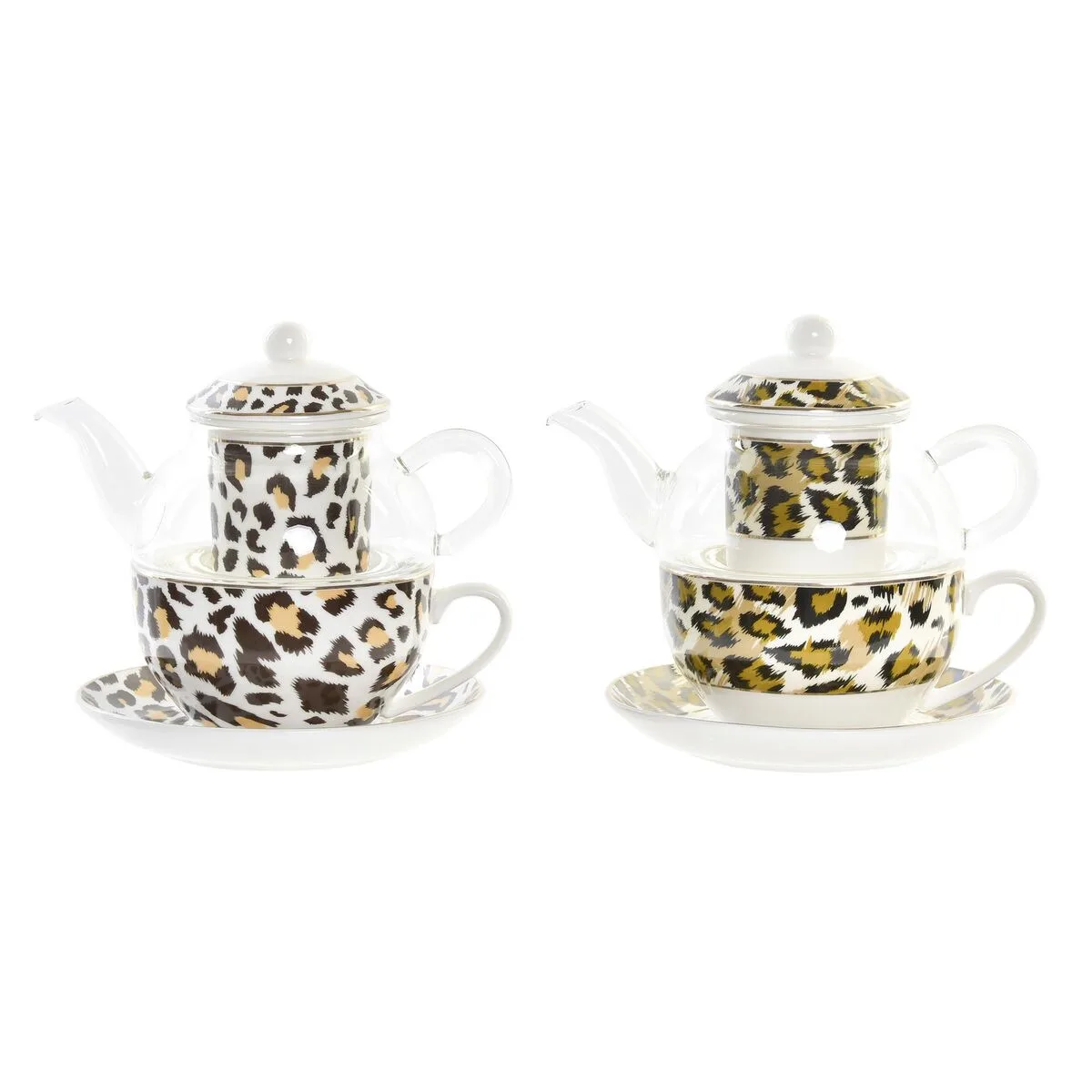 Theiere dkd home decor leopard verre porcelaine marron transparent blanc 2 unites s303712557. Notre credo ? L'excellence accessible. Diaytar rend le premium attainable dans chaque catégorie de produits.