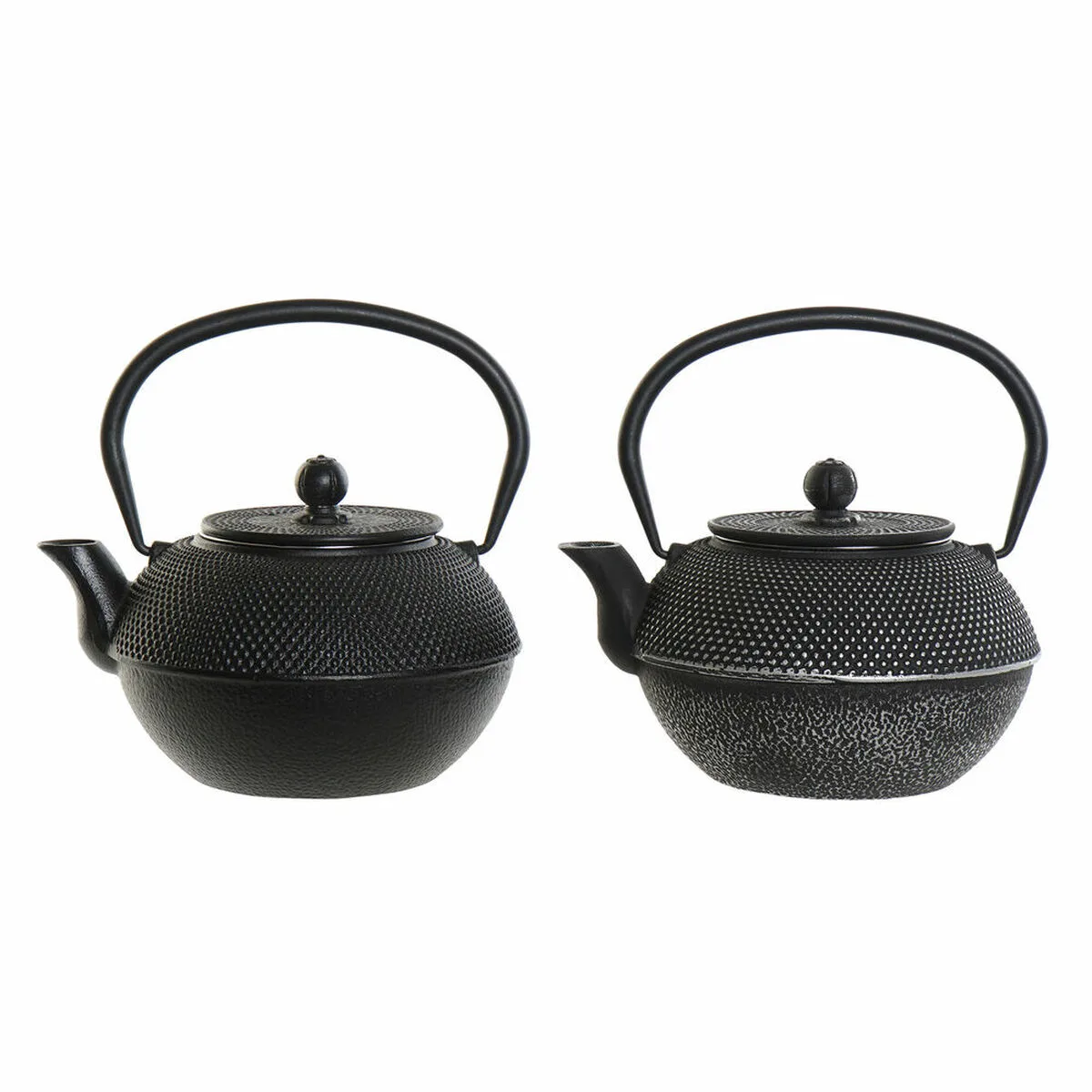 Theiere dkd home decor noir argent fer 18 5 x 16 x 17 cm 2 pcs 1200 ml s302612589. Diaytar : Parce que vous méritez le meilleur, nous sélectionnons l'excellence.