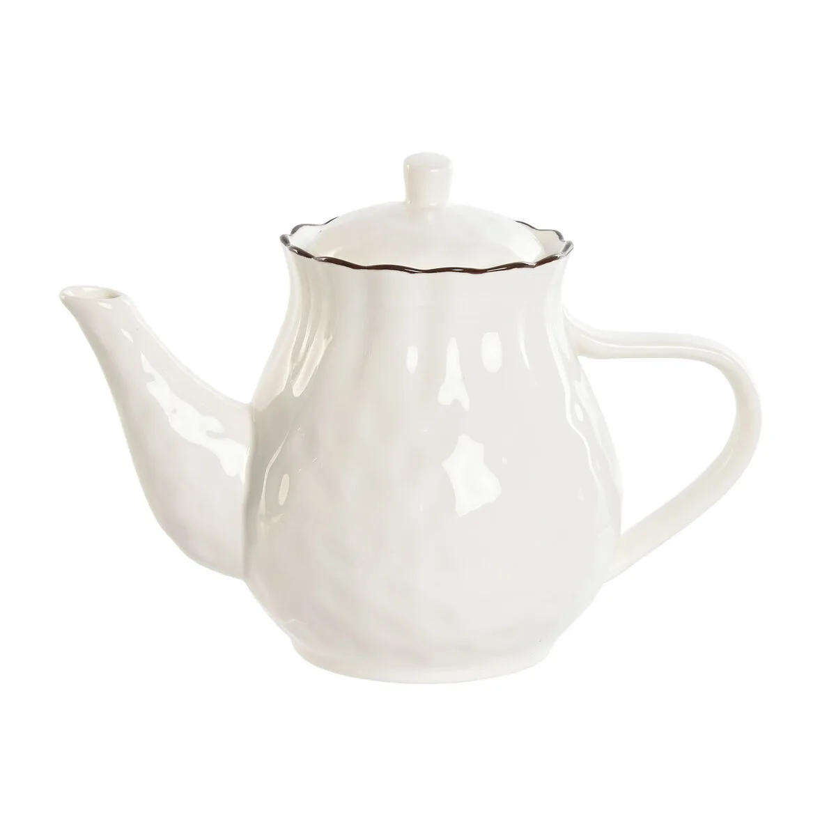Theiere home esprit blanc marron porcelaine 1 l s306118059. Notre équipe chez Diaytar est une brigade de passionnés, toujours en chasse pour dénicher la perle rare qui vous fera vibrer.
