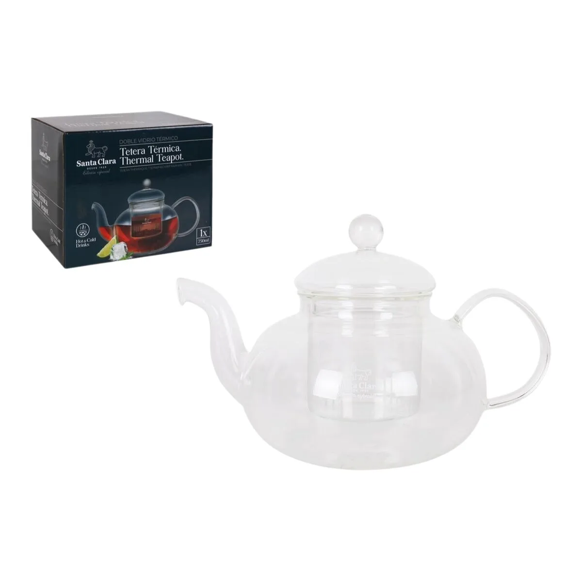 Theiere inde santa clara verre borosilicate 750 ml s223290025. Diaytar, c'est la garantie de tomber sur ce produit unique qui fera de votre quotidien une expérience extraordinaire
