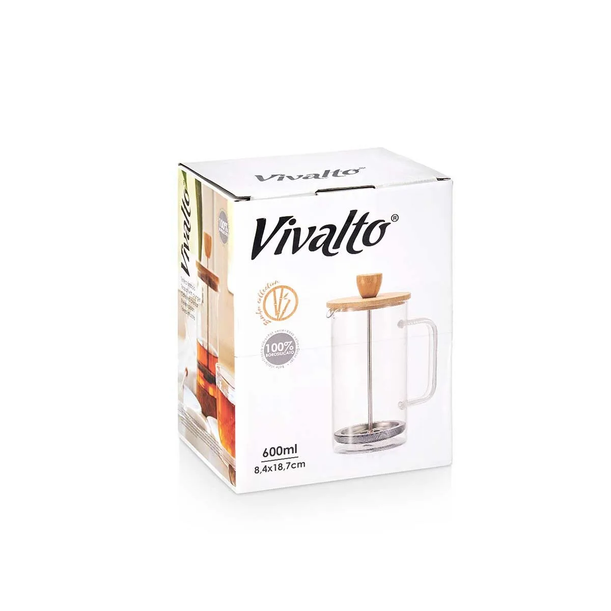 Theiere vivalto sw8132 600ml naturel bambou verre borosilicate 600 ml s362978778. Notre équipe chez Diaytar est une brigade de passionnés, toujours en chasse pour dénicher la perle rare qui vous fera vibrer.