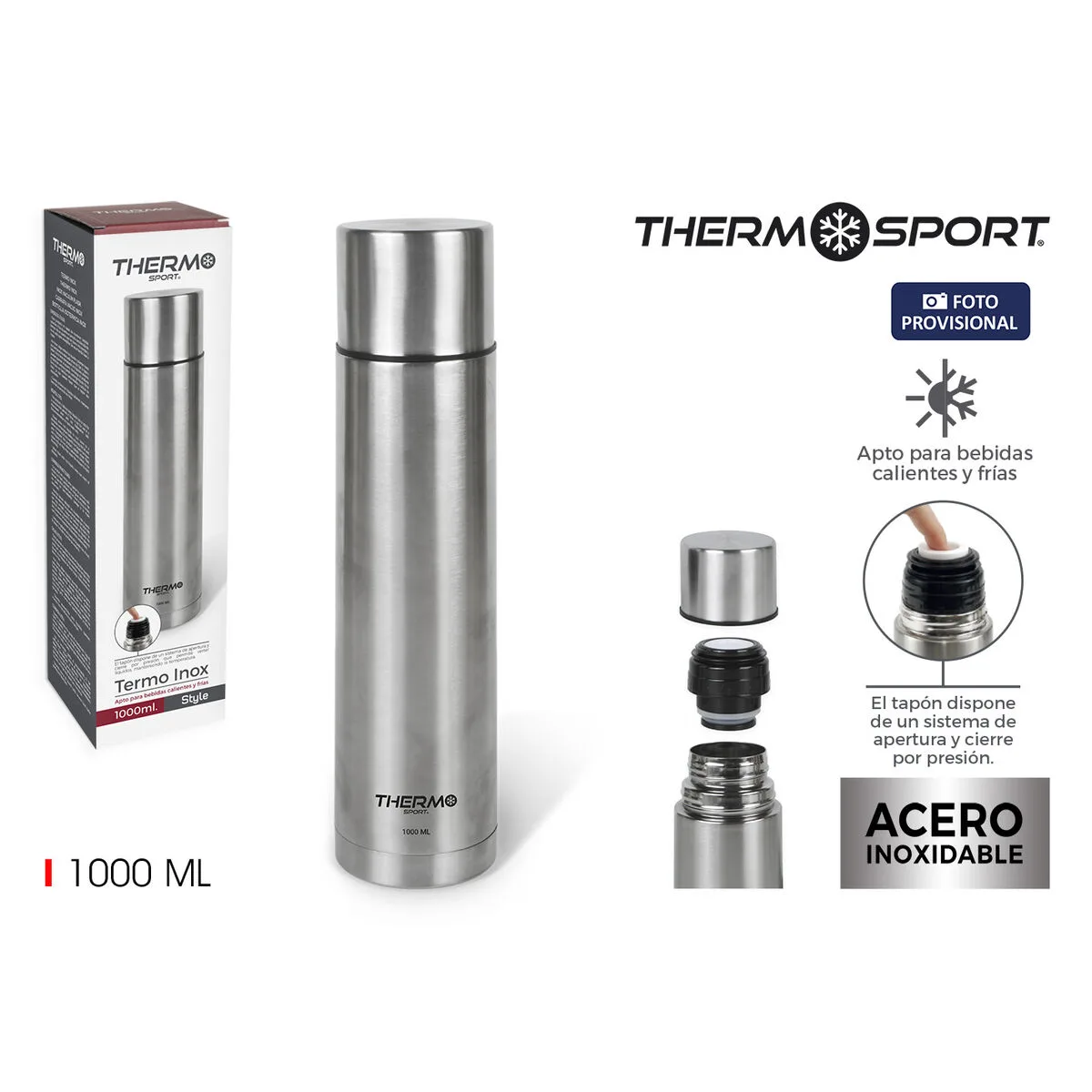 Thermos de voyage thermosport 1 l multicouleur 6 unites m070443231. Diaytar, c'est le grand ménage de printemps dans vos habitudes shopping : on garde l'essentiel, on jette le superflu.