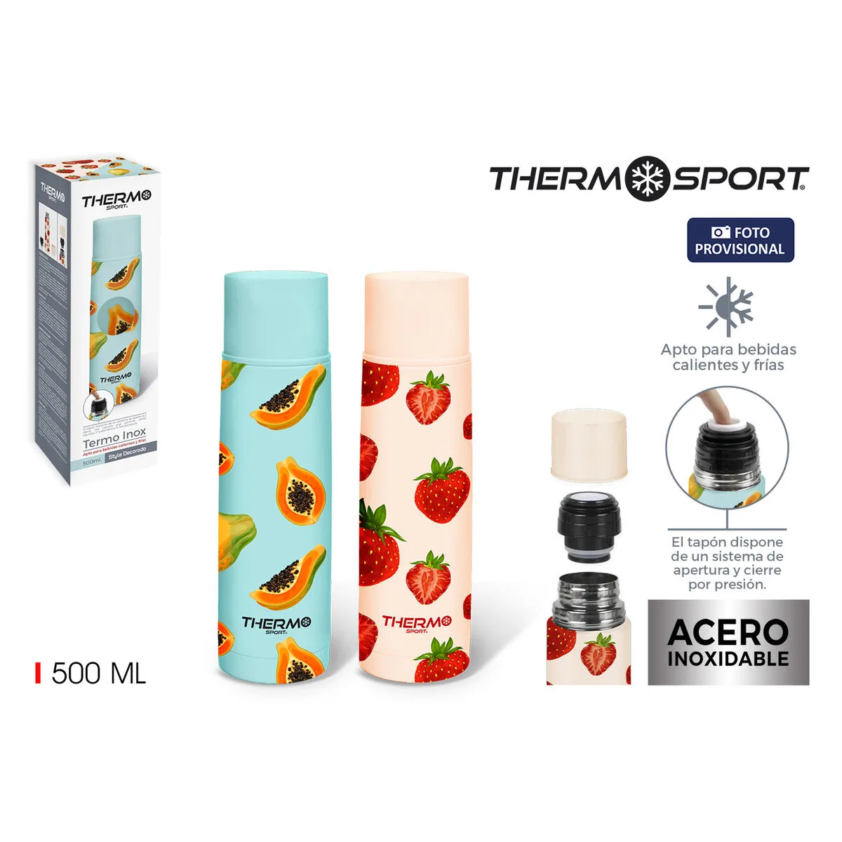 Thermos de voyage thermosport 500 ml multicouleur 12 unites m070443495. Diaytar : Parce que vos goûts sont éclectiques, notre offre de produits l'est tout autant. Explorez sans modération.