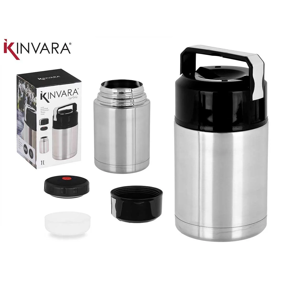 Thermos pour aliments kinvara acero noir metal polypropylene 1 l 11 5 x 19 5 x 11 5 cm s362979386. Chez Diaytar, nous ne vendons pas que des produits, nous proposons des solutions, du rêve et un peu de magie au quotidien