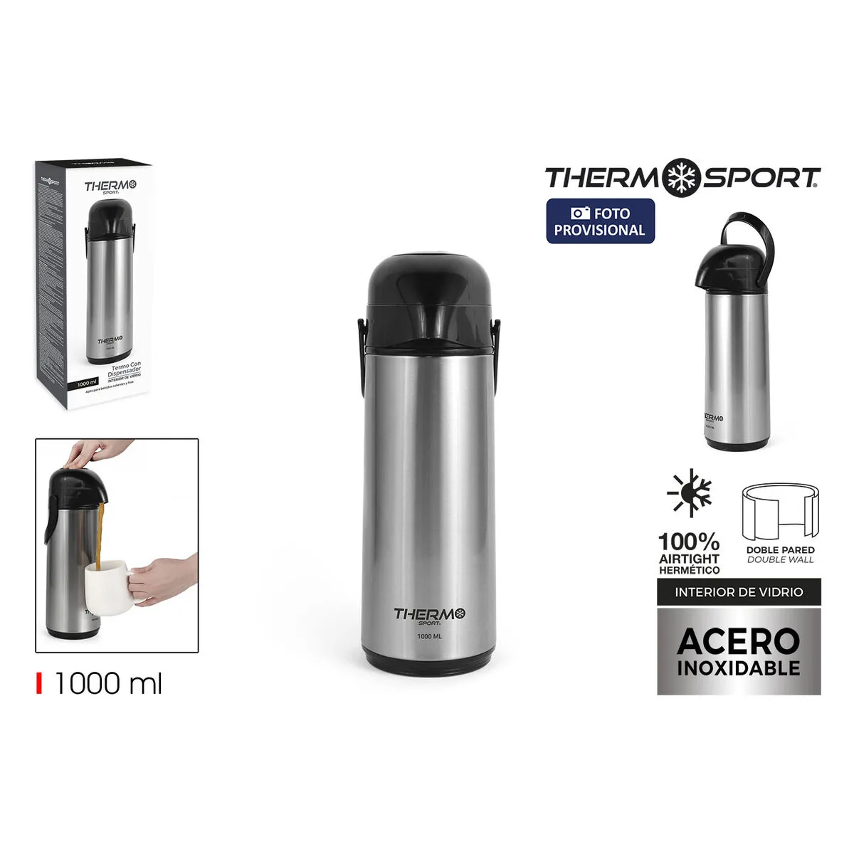 Thermos thermosport argente 1 l 6 unites s223877760. Diaytar, c'est la solution élégante à tous vos problèmes du quotidien, et la source de nouvelles envies insoupçonnées.