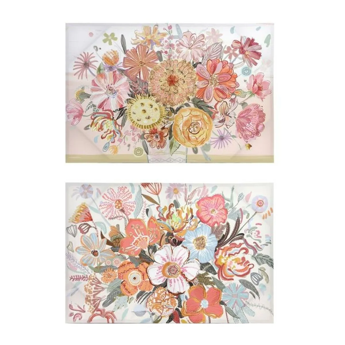 Toile dkd home decor fleurs 2 unites 90 x 3 x 60 cm s303896558. Diaytar réinvente le e-commerce avec une approche généraliste axée sur la qualité, la tendance et l'accessibilité