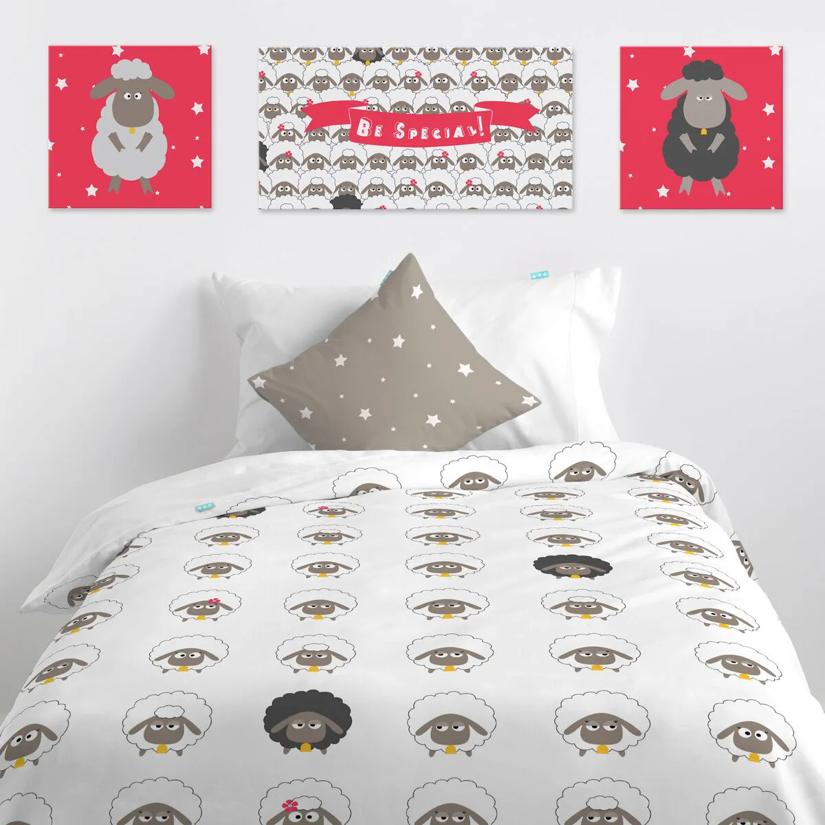 Toile happyfriday baleno teen little sheep multicouleur 27 x 27 cm d161440417. Diaytar Fashion : Soyez à la pointe de la mode avec nos collections exclusives.