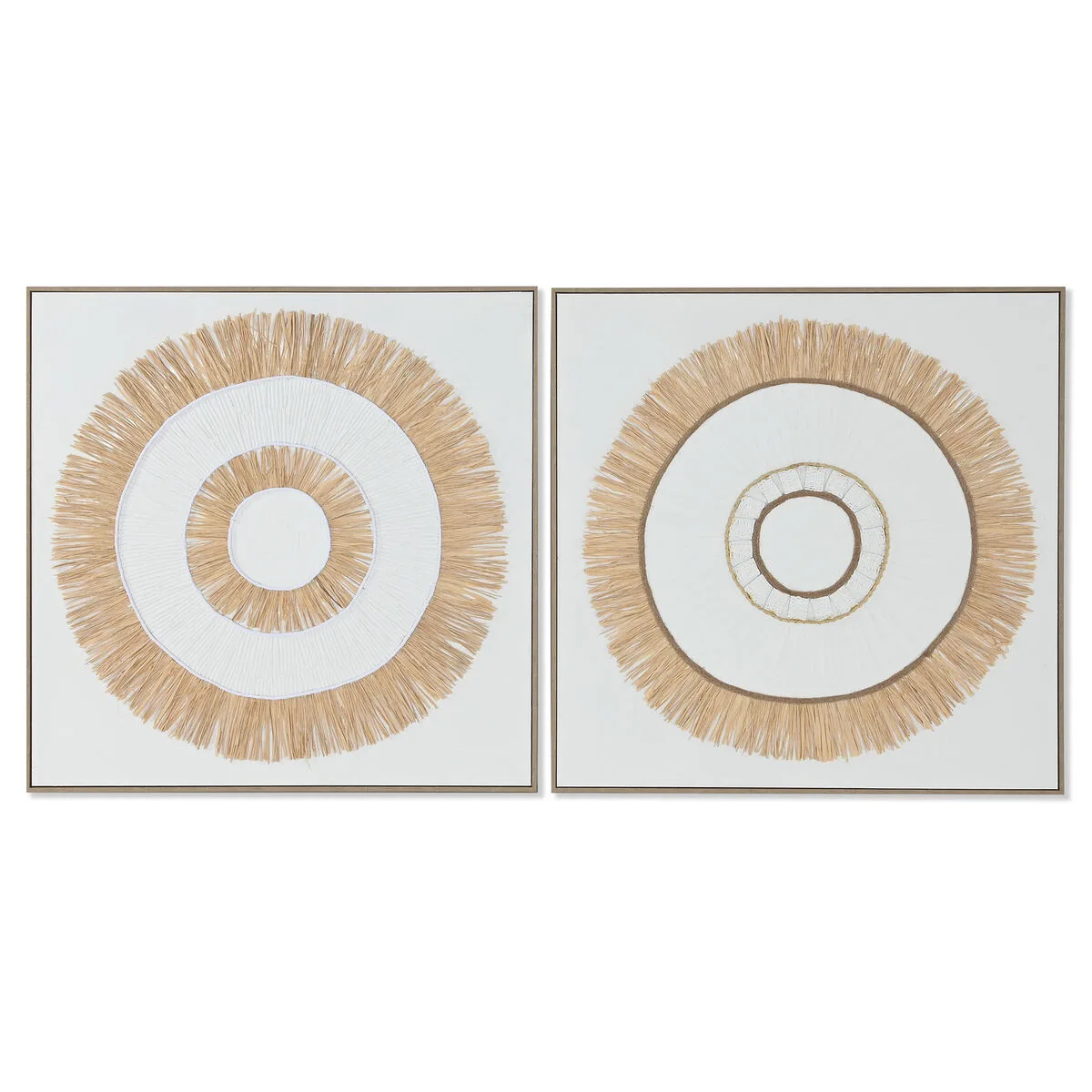 Toile home esprit blanc naturel boho 92 x 4 5 x 92 cm 2 unites s305773645. Diaytar, le reflect de vos envies multiples : une gamme de produits soigneusement composée pour sa diversité et sa pertinence