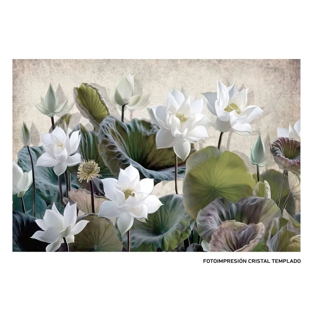 Toile nenuphar 120 x 4 x 80 cm s880324465. Chez Diaytar, chaque détail compte pour votre satisfaction totale.