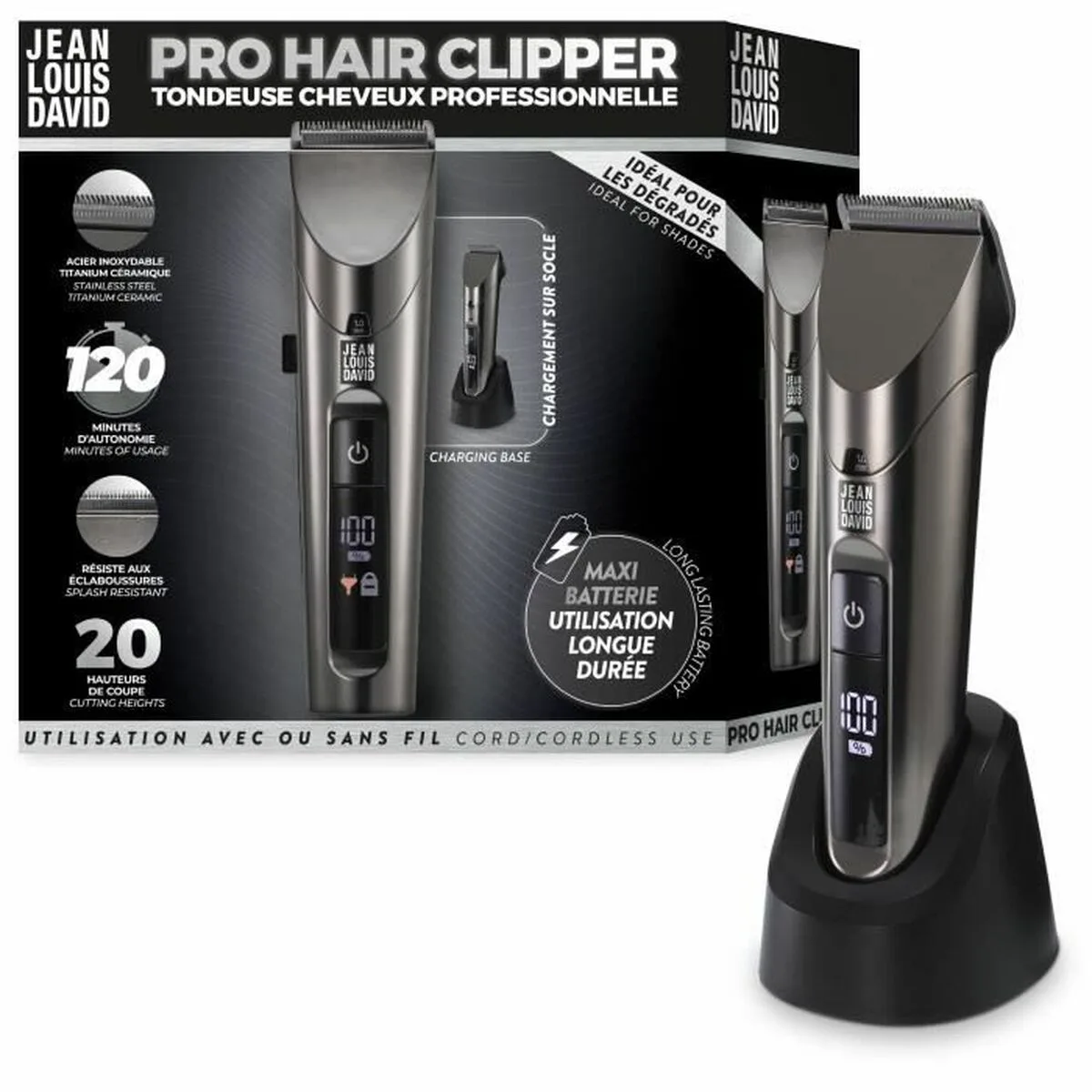 Tondeuse electrique jean louis david pro hair clipper jdl 2102 s718159068. La mode selon Diaytar : audacieuse, accessible et toujours dans l'air du temps.