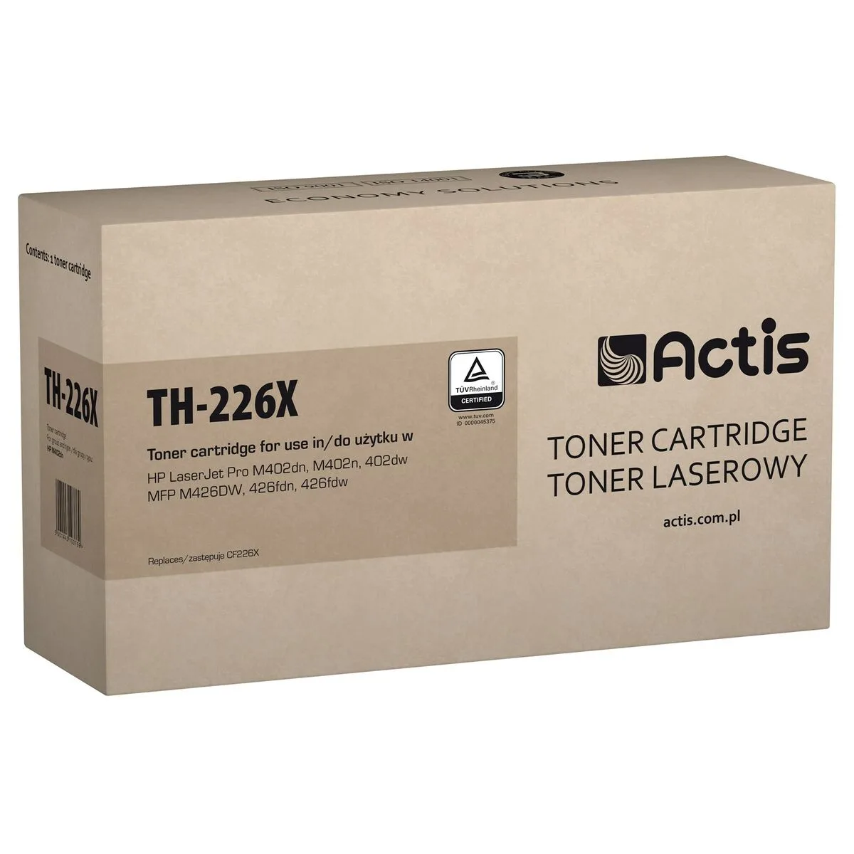 Toner actis th 226x noir s911348627. Diaytar, le trait d'union entre vos besoins pratiques et vos aspirations esthétiques, à travers une offre généraliste pointue