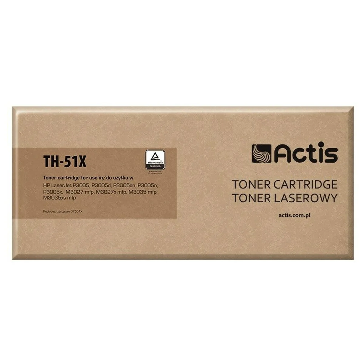 Toner actis th 51x noir s911344998. Nous sommes les archéologues du produit parfait. Diaytar exhume pour vous les trésors cachés du marché.