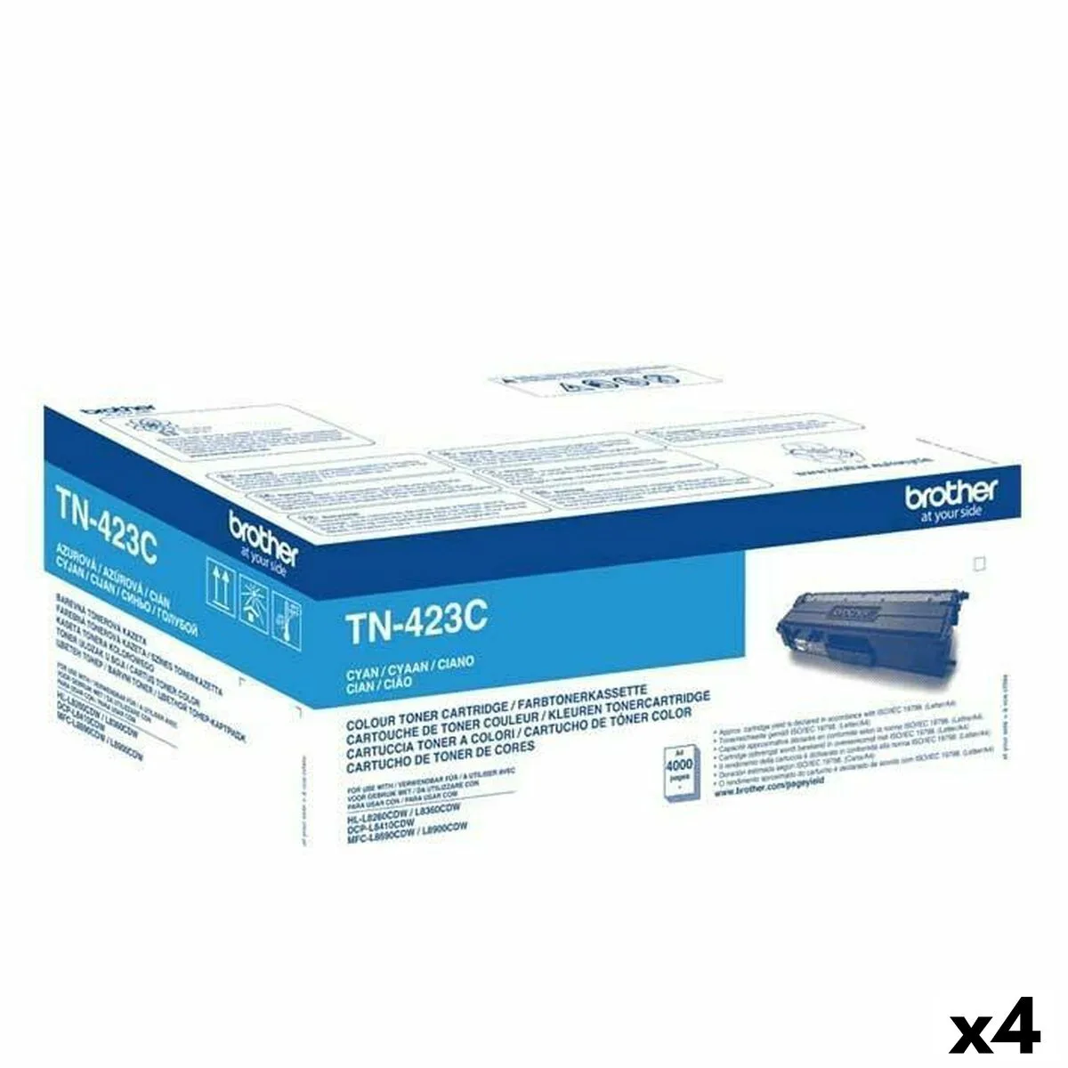 Toner original brother hll8260cdw hll8360cdw hll9310cdw tn423c cyan 4 unites s843795717. Notre équipe chez Diaytar est votre équipe de choc, dévouée à débusquer les produits qui méritent votre attention.