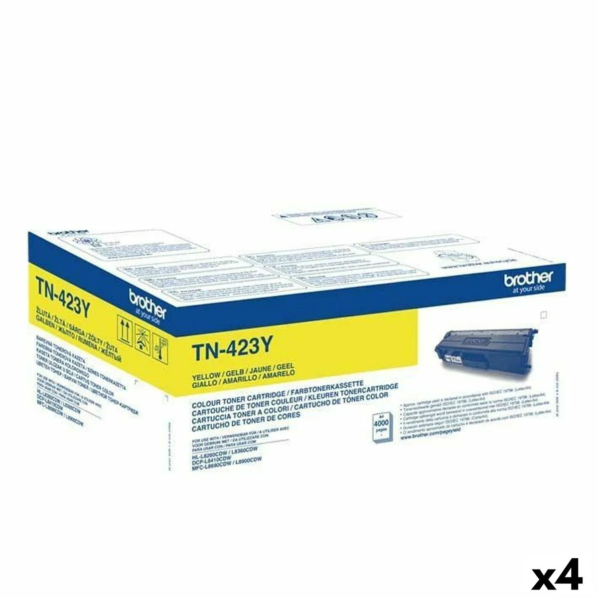 Toner original brother hll8260cdw hll8360cdw hll9310cdw tn423y jaune 4 unites s843795836. Nous traitons chaque produit Diaytar avec le même respect que si nous devions l'offrir à un proche. La qualité est non-négociable.