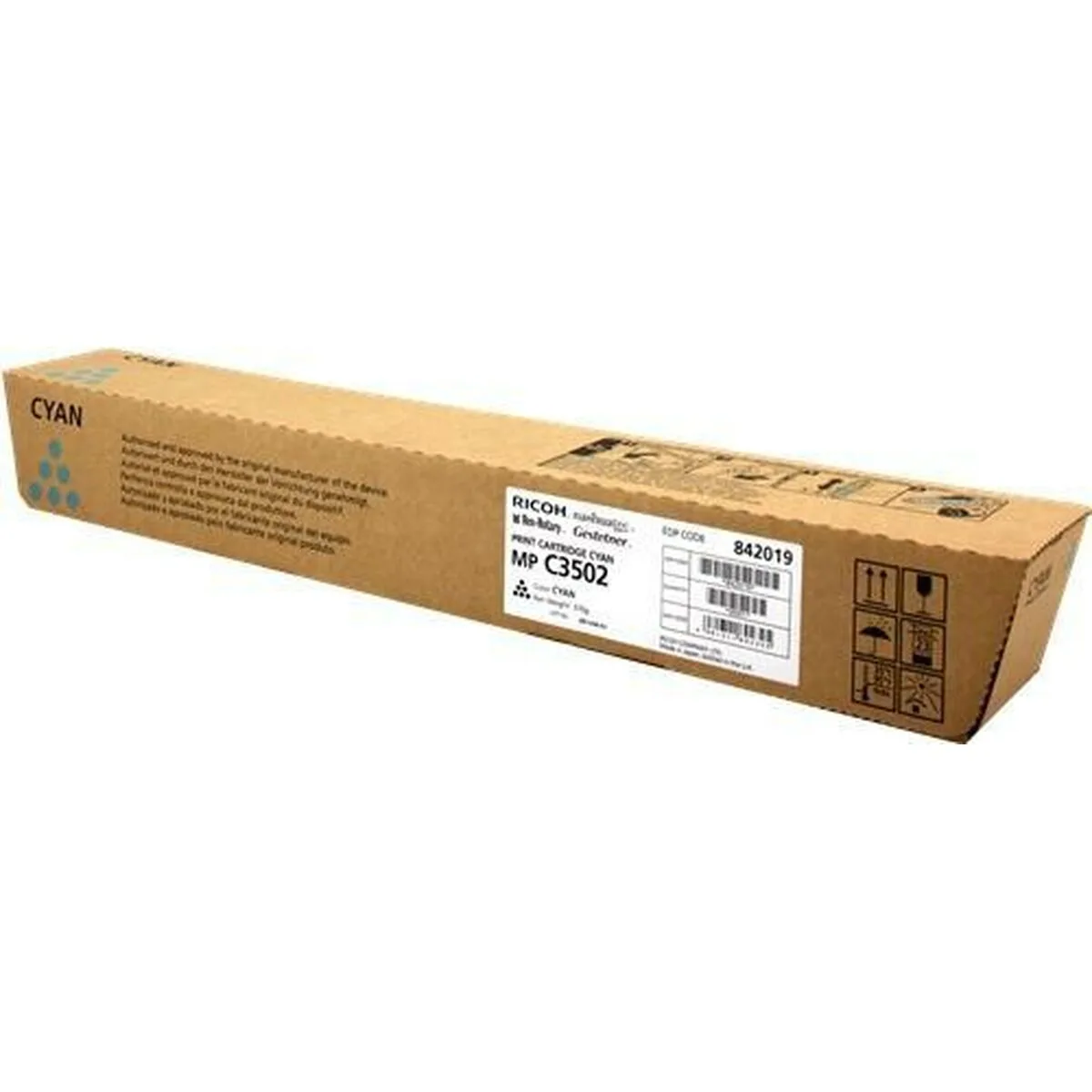 Toner ricoh 842019 cyan m051750776. Nous traitons chaque produit Diaytar avec le même respect que si nous devions l'offrir à un proche. La qualité est non-négociable.