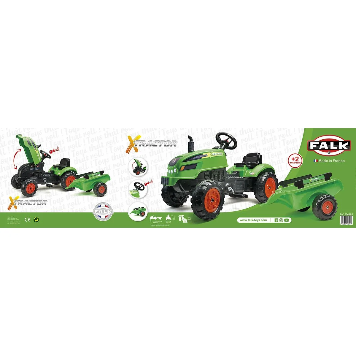 Tracteur a pedale falk xtractor 2048ab vert s712498548. Diaytar décomplexe le shopping en ligne : trouvez tout ce dont vous avez besoin et tout ce dont vous rêvez, au même endroit