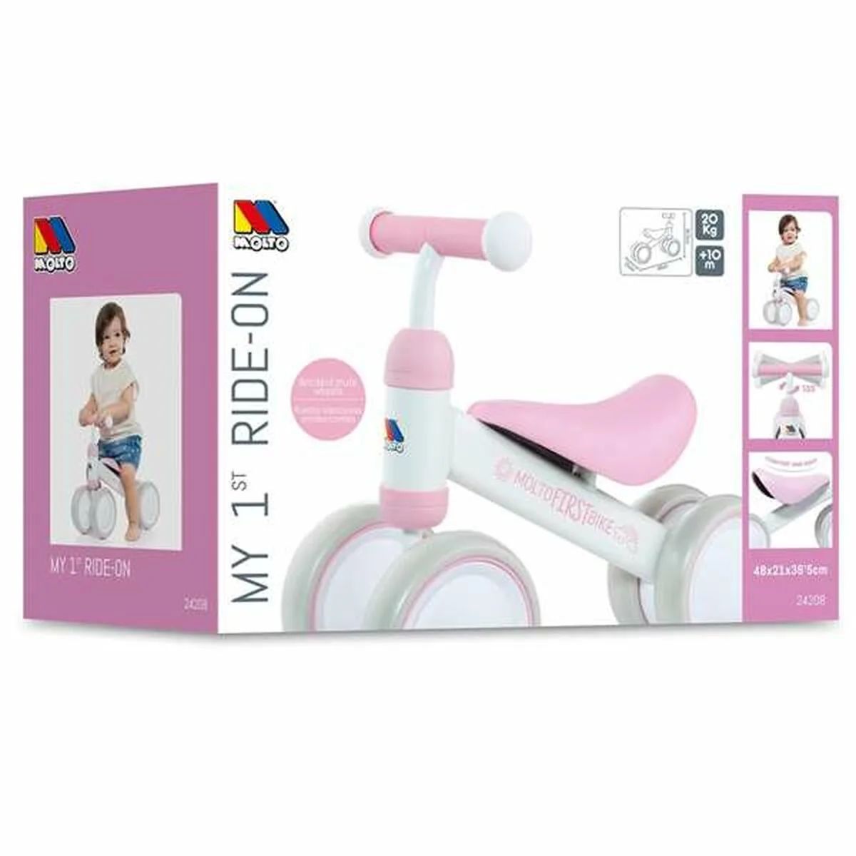 Tricycle molto rose 38 5 x 25 x 5 cm bebes s243669165. Découvrez l'univers Diaytar - Des milliers de produits sélectionnés avec soin pour vous.