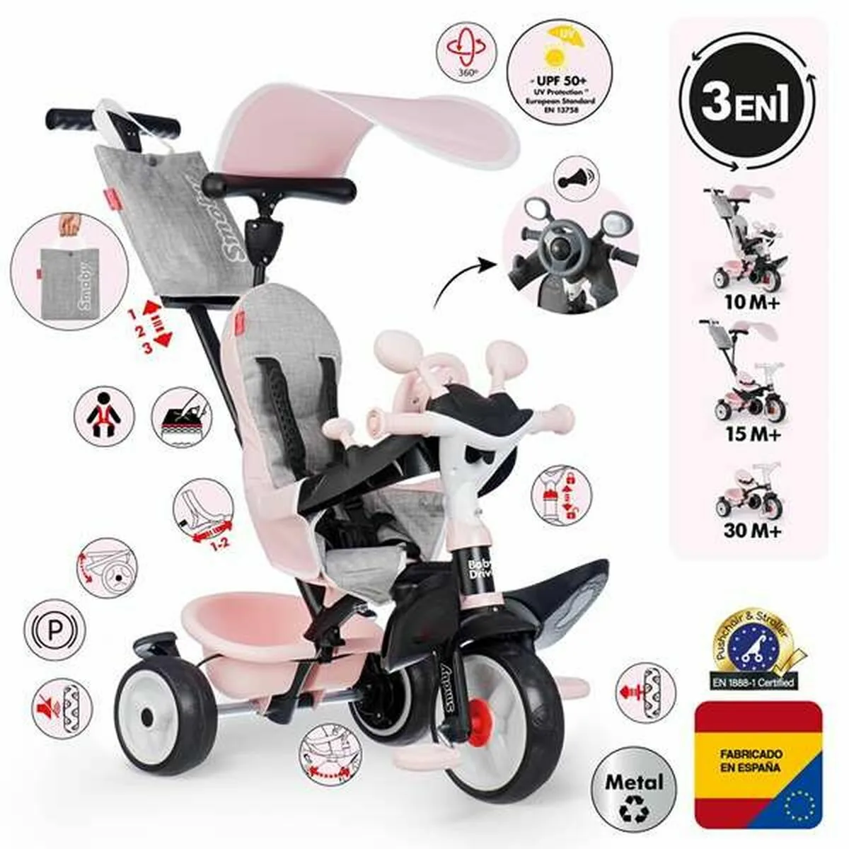 Tricycle smoby s7101790523. Diaytar, c'est la vitrine permanente des innovations produits qui vont faire parler d'elles dans les mois à venir.