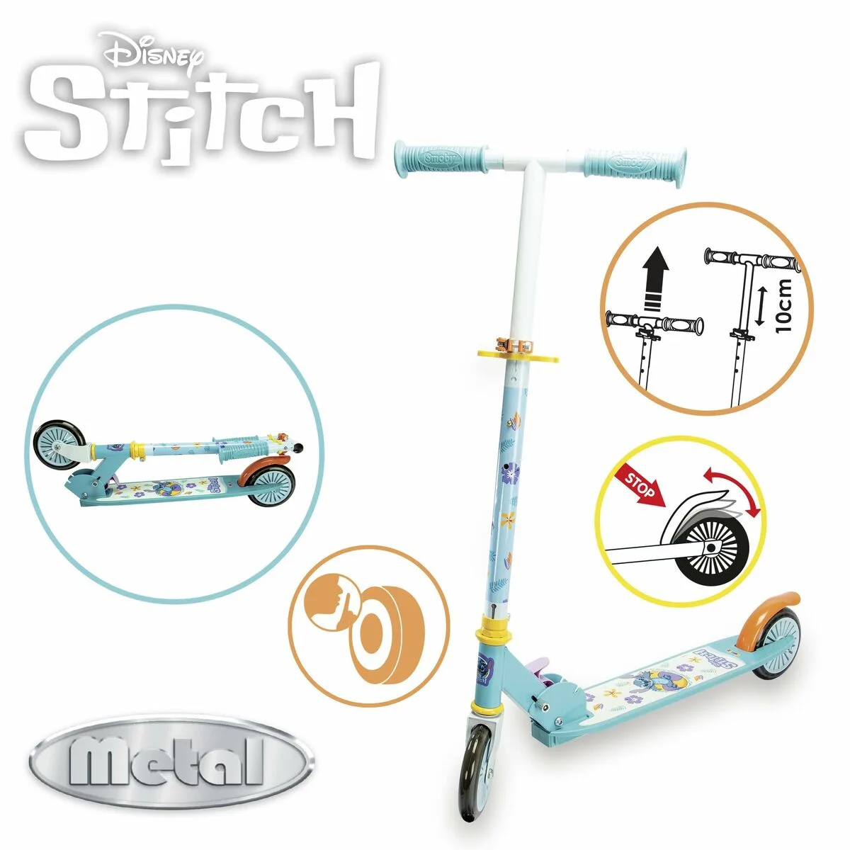 Trottinette smoby stitch 2r bleu metal plastique s7101399426. Diaytar : Le curateur de votre quotidien. Des produits soigneusement choisis pour leur originalité et leur utilité