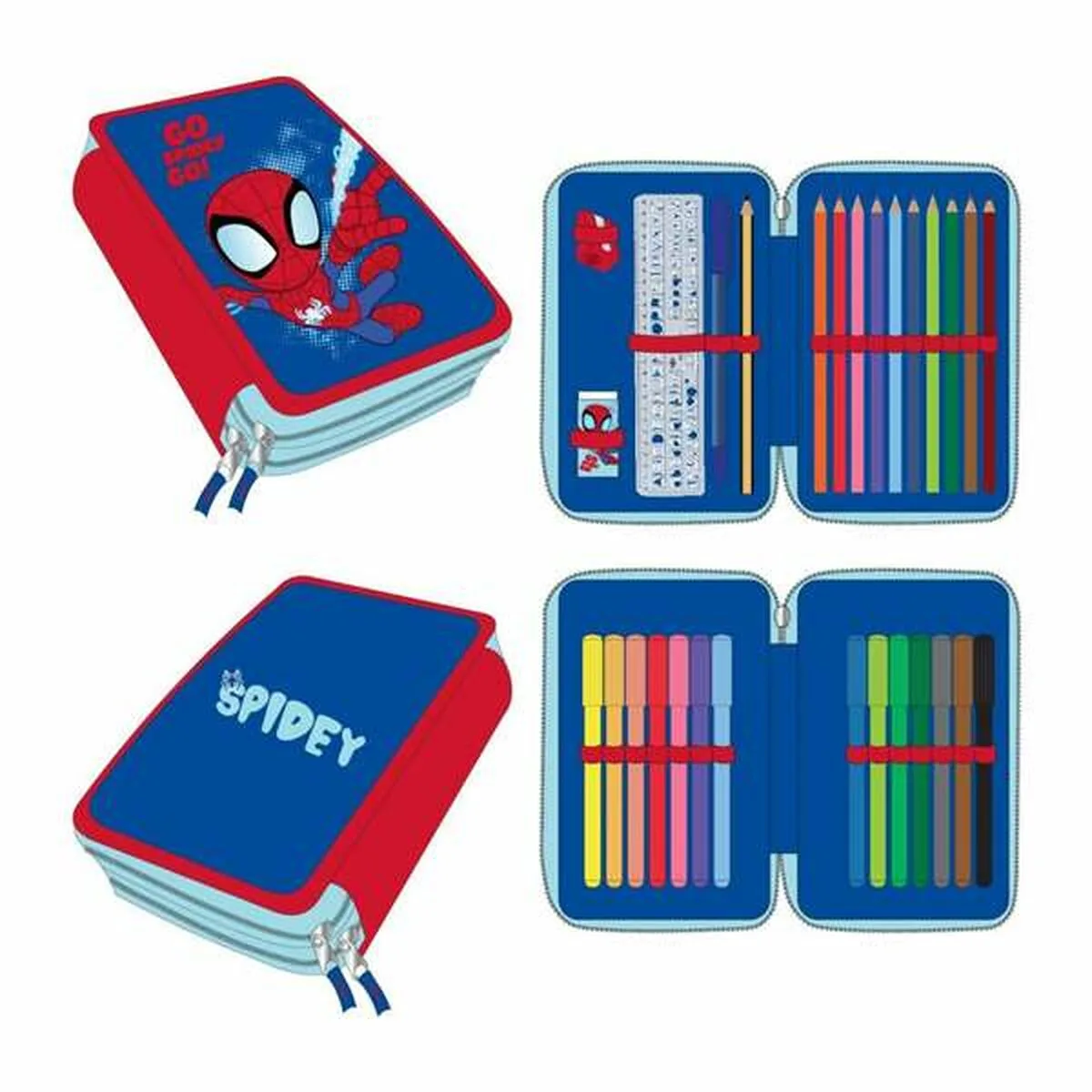Trousse d ecolier spidey bleu 12 5 x 19 5 x 4 5 cm s245067818. Tendance, confort et qualité : la trilogie gagnante de Diaytar Mode.