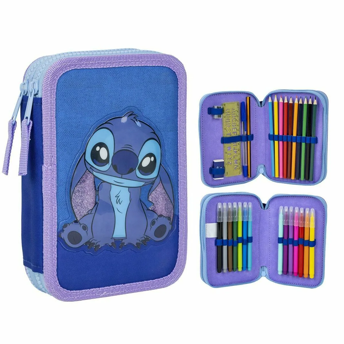 Trousse d ecolier stitch bleu 12 5 x 19 5 x 4 5 cm s074008419. Diaytar, le curateur de votre style de vie moderne, à travers une offre généraliste constamment renouvelée et actualisée