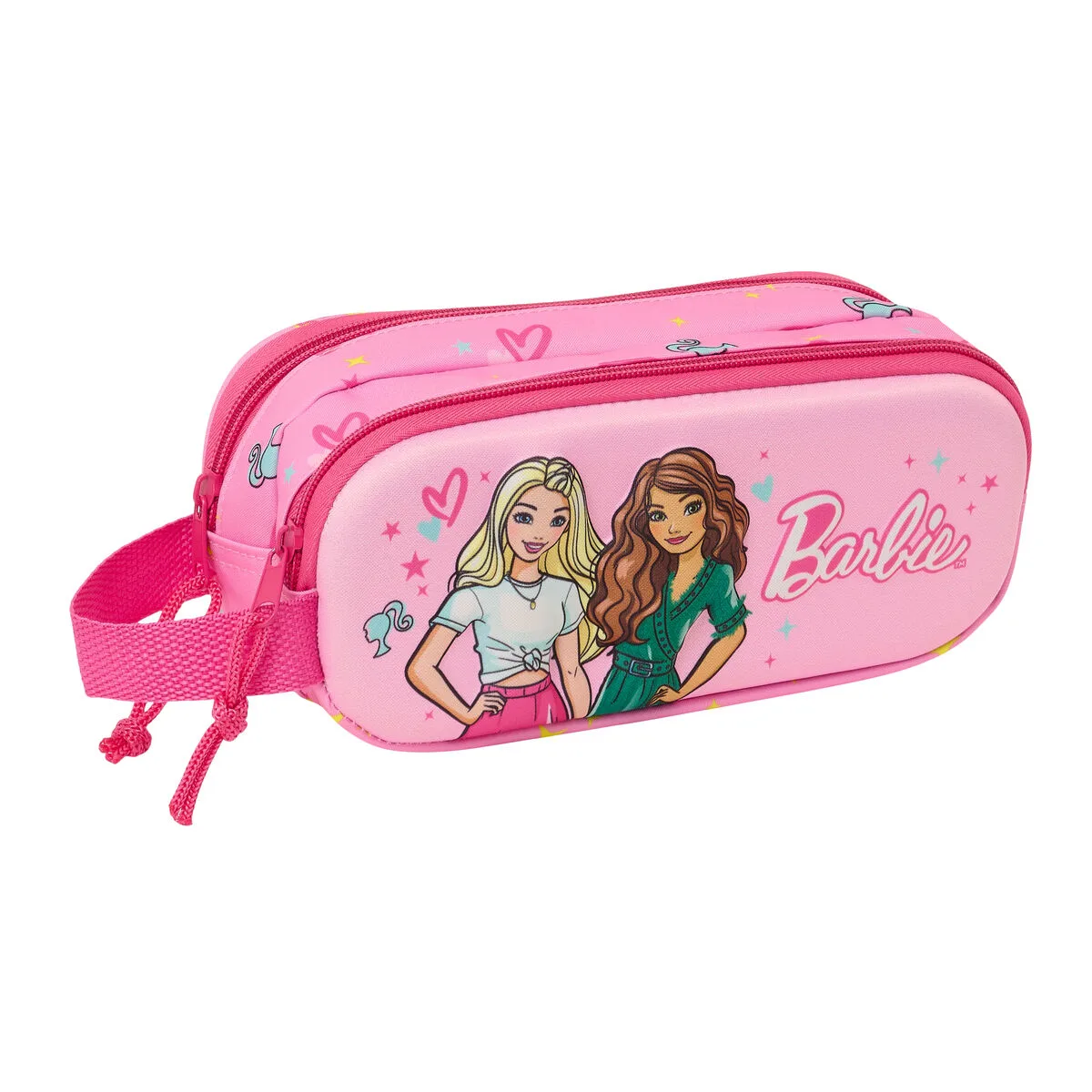 Trousse fourre tout double barbie rose fuchsia 21 x 8 x 6 cm 3d s431054977. Créez votre look signature avec les pièces mode sélectionnées par Diaytar.