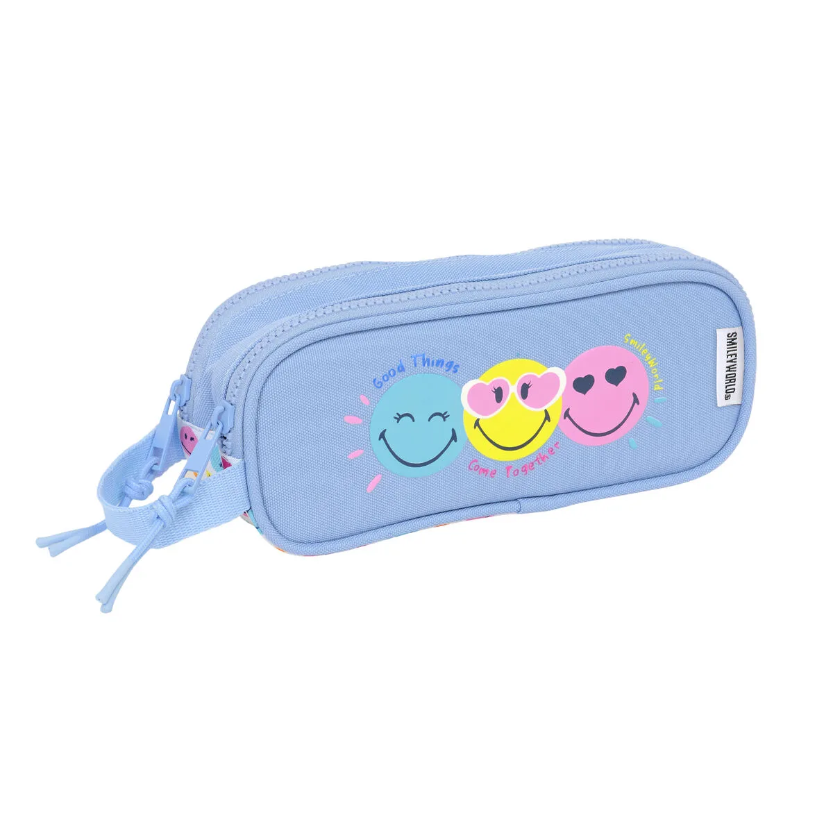 Trousse fourre tout double smiley joyful multicouleur bleu clair 21 x 8 x 6 cm s431190282. Diaytar : Votre destination shopping en ligne pour découvrir les dernières tendances et produits généraux soigneusement sélectionnés