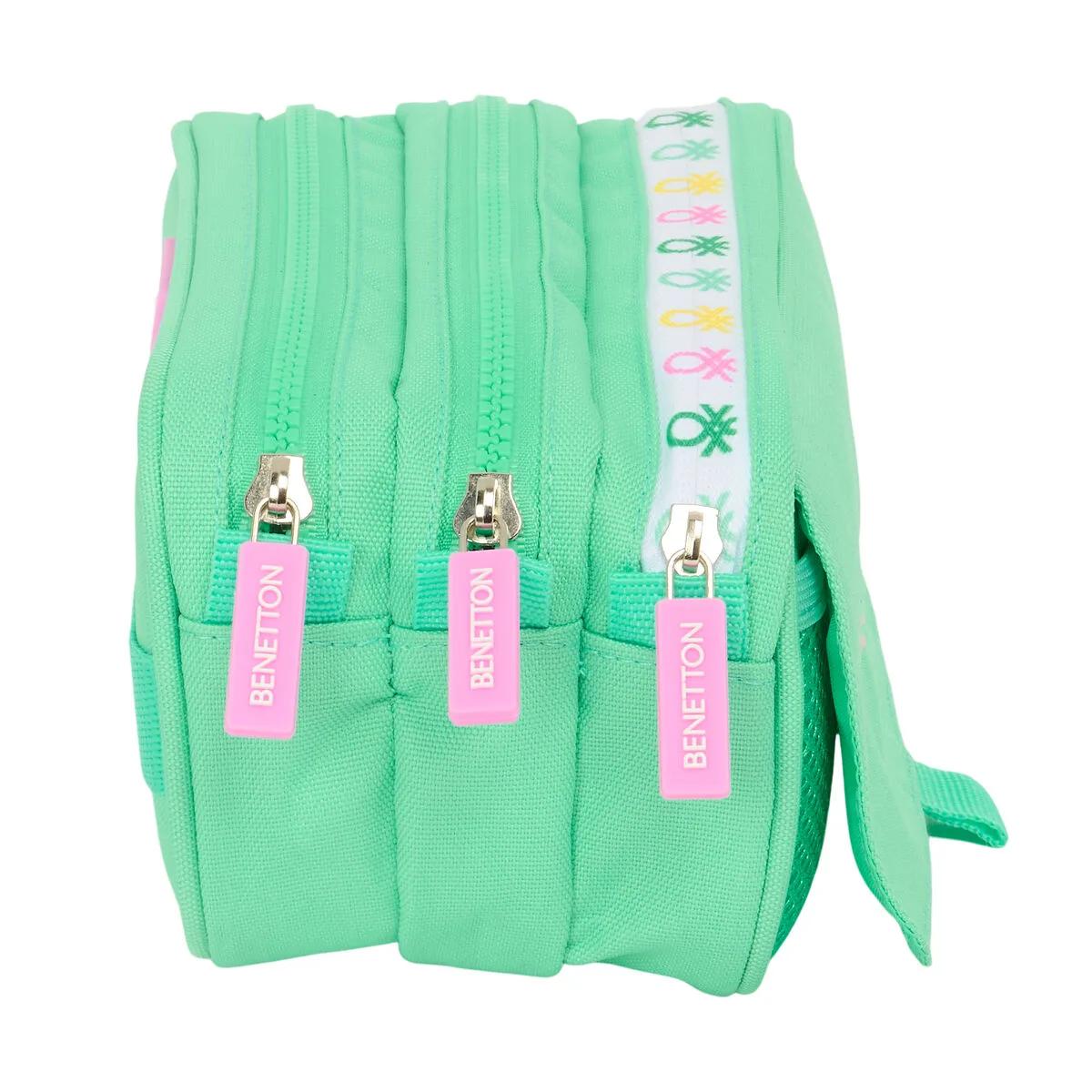 Trousse fourre tout triple benetton mint vert 21 5 x 10 x 8 cm s431231934. Chez Diaytar, nous transformons vos envies en réalité avec style.