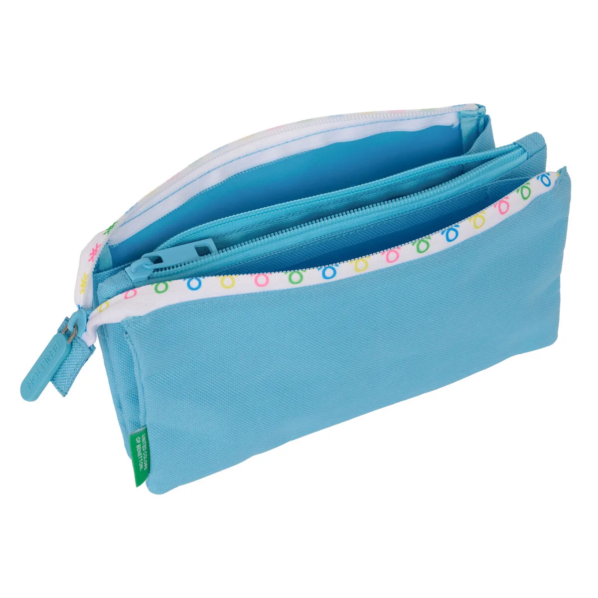 Trousse fourre tout triple benetton spring bleu ciel 22 x 12 x 3 cm s431000532. Notre équipe Diaytar parcourt le globe pour vous dénicher les produits généraux et électroniques les plus prometteurs