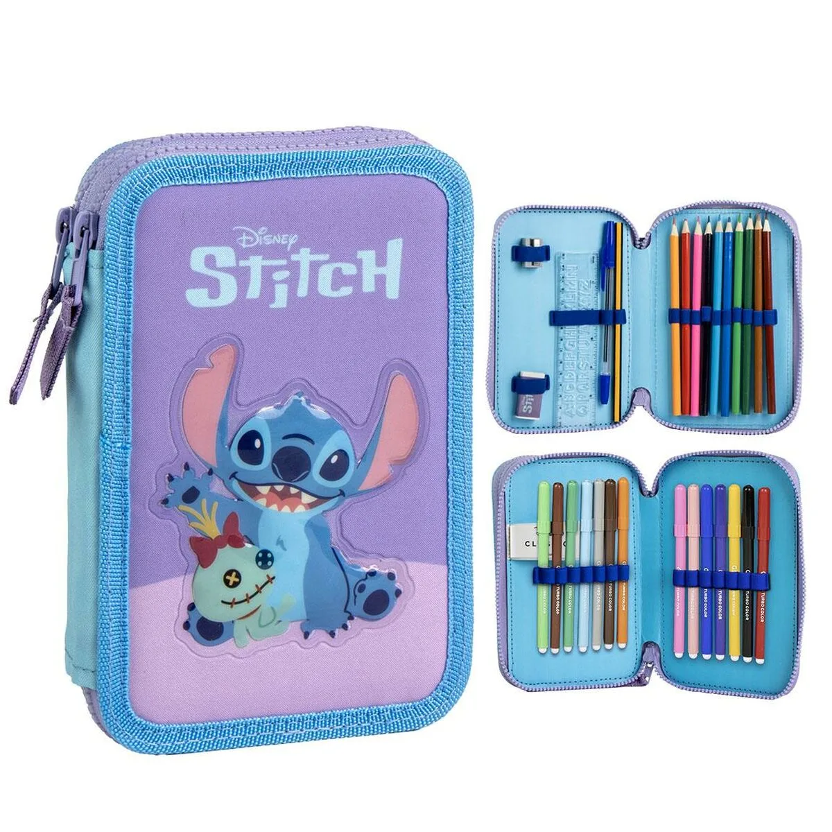 Trousse scolaire avec accessoires stitch violet 41 x 58 x 3 cm s074350040. Diaytar, c'est le grand ménage de printemps dans vos habitudes shopping : on garde l'essentiel, on jette le superflu.