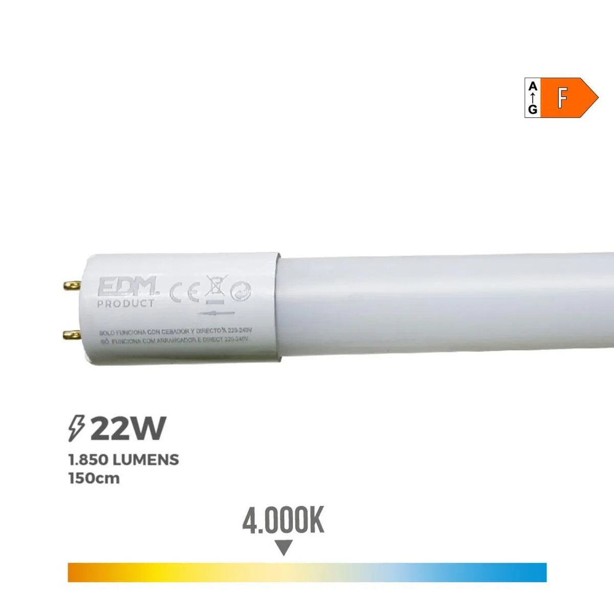 Tube led edm 31199 f 22 w 58 w g13 t8 2400 lm 1850 lm o 2 6 x 150 cm 4000 k s790457979. Nous avons injecté tout notre savoir-faire dans Diaytar pour vous offrir une expérience shopping sans friction, tout en plaisir.