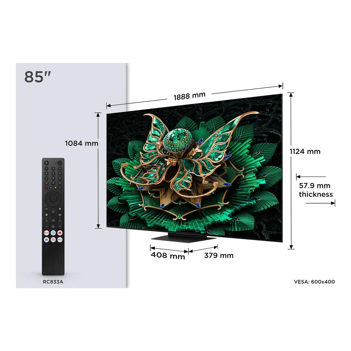 Tv intelligente tcl 85c7k 85 4k ultra hd hdr qd mini led s046436868. Bienvenue chez Diaytar, où l'élégance rencontre l'innovation avec nos produits électroniques dernier cri et nos créations maison exclusives