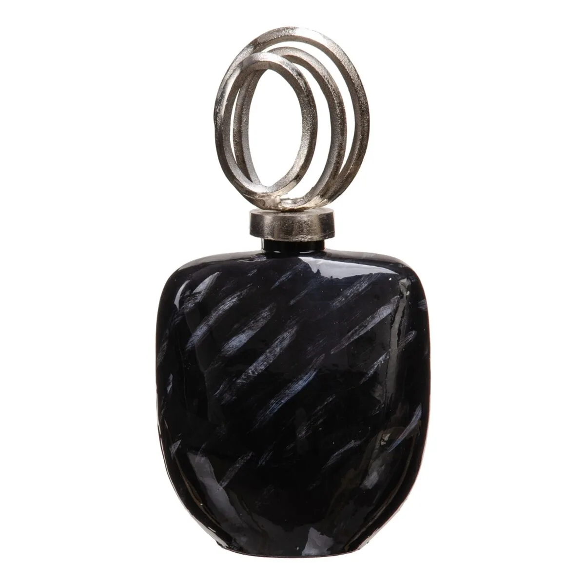 Vase 23 x 13 x 41 cm verre noir metal argent s880257523. Diaytar s'engage à vous proposer une expérience shopping unique avec des produits généraux innovants, tendance et toujours à prix attractifs