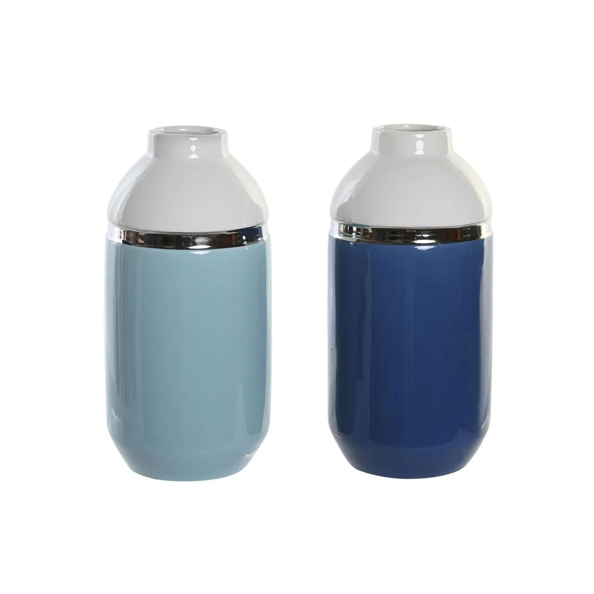 Vase dkd home decor 12 5 x 12 5 x 25 cm blanc bleu ciel blue marine gres 2 unites s304221643. Diaytar, c'est le compagnon des visionnaires, de ceux qui achètent aujourd'hui les produits qui seront incontournables demain.