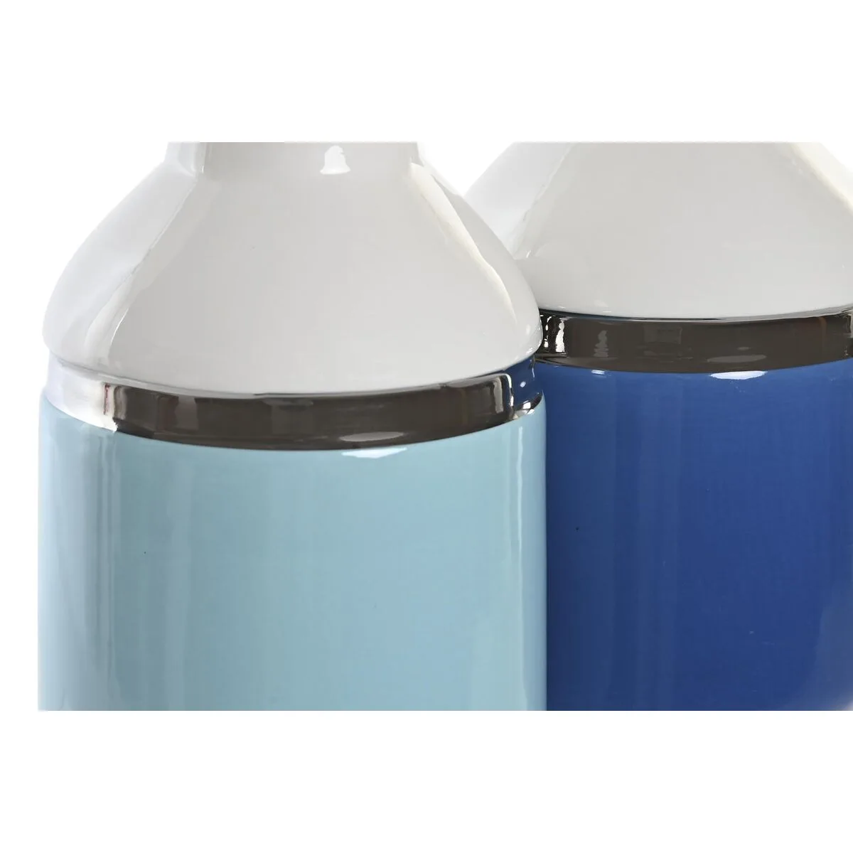 Vase dkd home decor 12 x 12 x 18 5 cm argente blanc bleu ciel blue marine gres 2 unites s304221532. Diaytar, c'est la convergence entre votre style unique et notre sélection infinie de produits qui lui correspondent.