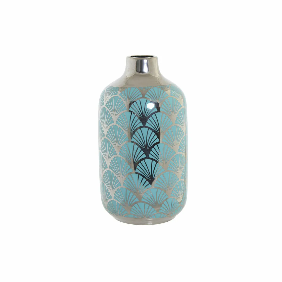 Vase dkd home decor 13 x 13 x 26 cm porcelaine turquoise oriental chrome s301527297. Notre équipe chez Diaytar est une brigade de passionnés, toujours en chasse pour dénicher la perle rare qui vous fera vibrer.