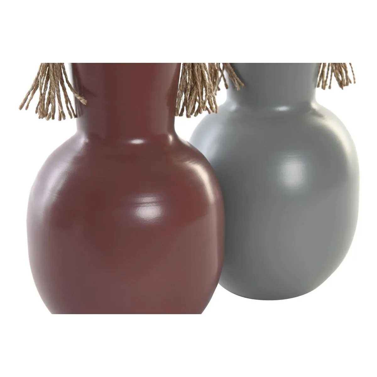 Vase dkd home decor 14 x 13 x 24 cm gris metal terre cuite 2 unites s304028864. Nous croyons en la magie des objets. Chez Diaytar, chaque produit a le pouvoir de transformer une routine en moment précieux.