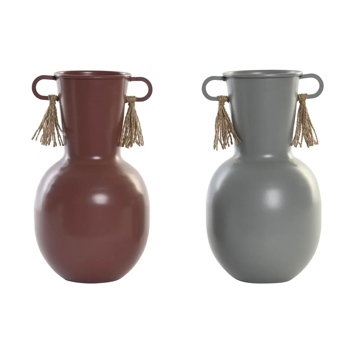 Vase dkd home decor 14 x 13 x 24 cm gris metal terre cuite 2 unites s304028892. Nous avons injecté tout notre savoir-faire dans Diaytar pour vous offrir une expérience shopping sans friction, tout en plaisir.