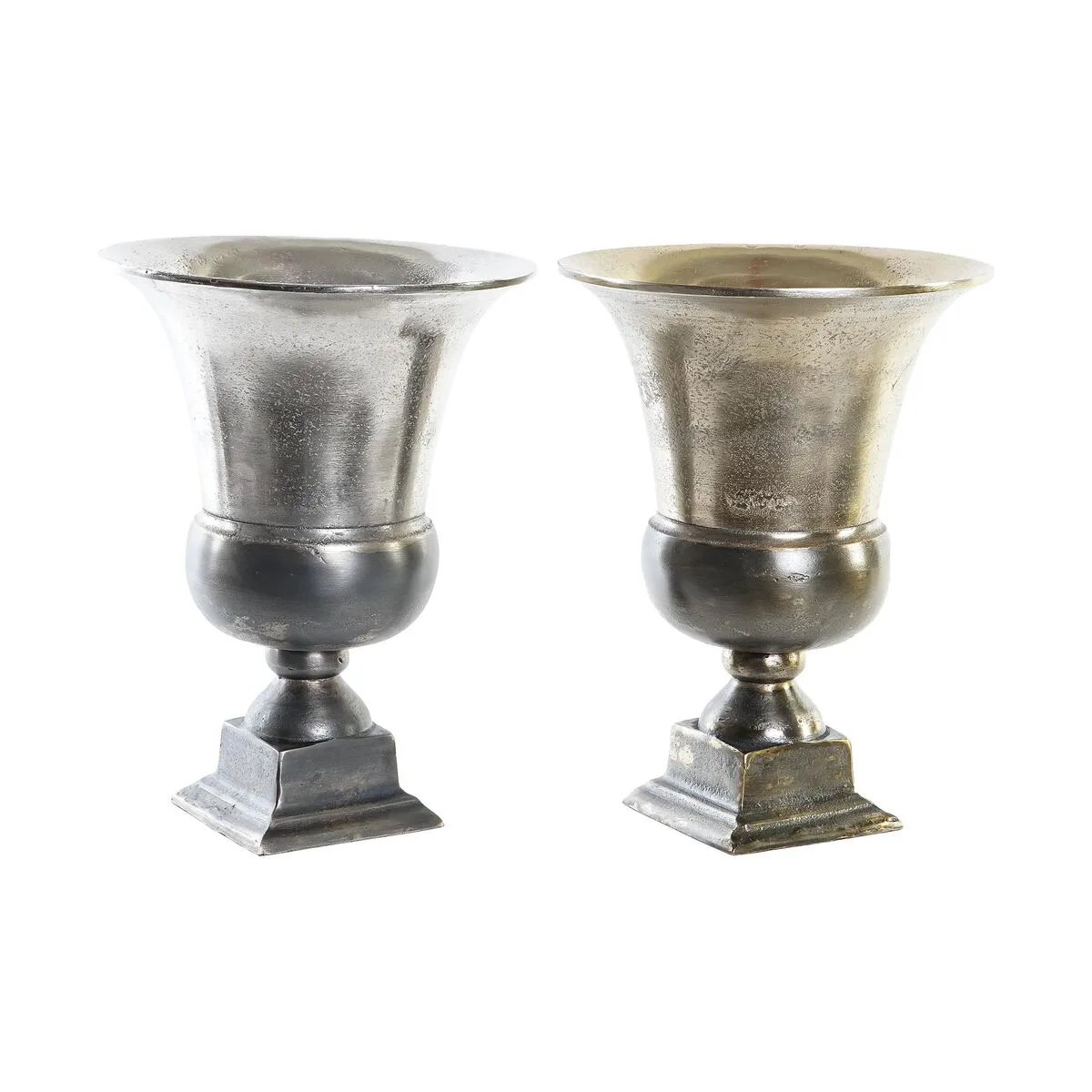 Vase dkd home decor 24 x 24 x 31 5 cm argente dore aluminium moderne 2 unites s303875446. Nous sommes Diaytar, les architectes de votre espace de vie en ligne, meublé avec les meilleurs produits du moment