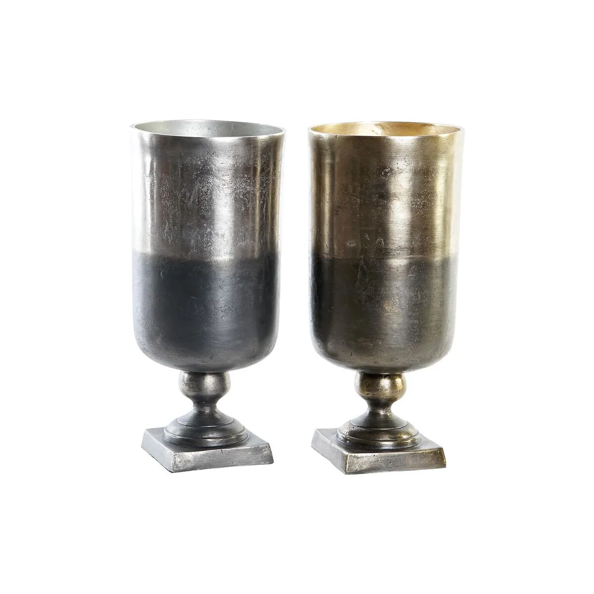 Vase dkd home decor bicolore aluminium moderne 15 x 15 x 33 cm 2 unites s303875546. Diaytar Mode : Où l'élégance rencontre l'originalité pour un style unique.