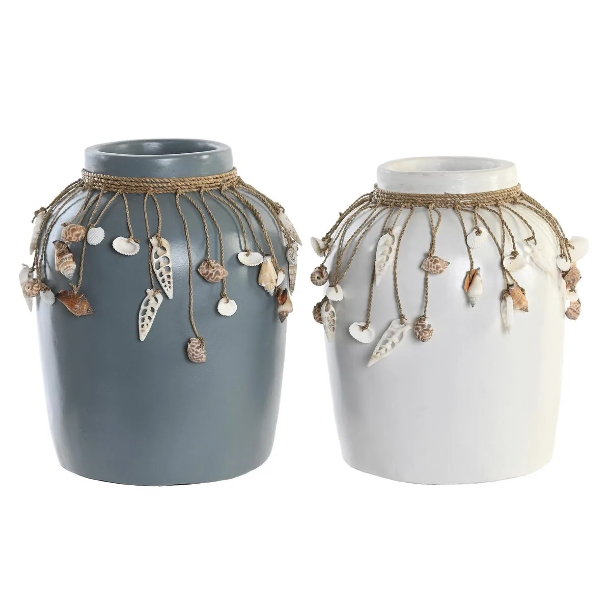 Vase dkd home decor bleu blanc bambou coquillages 20 x 20 x 26 cm 2 unites s303996732. Plongez dans l'univers Diaytar, votre référence pour des produits du quotidien, high-tech et déco, tous porteurs de tendances