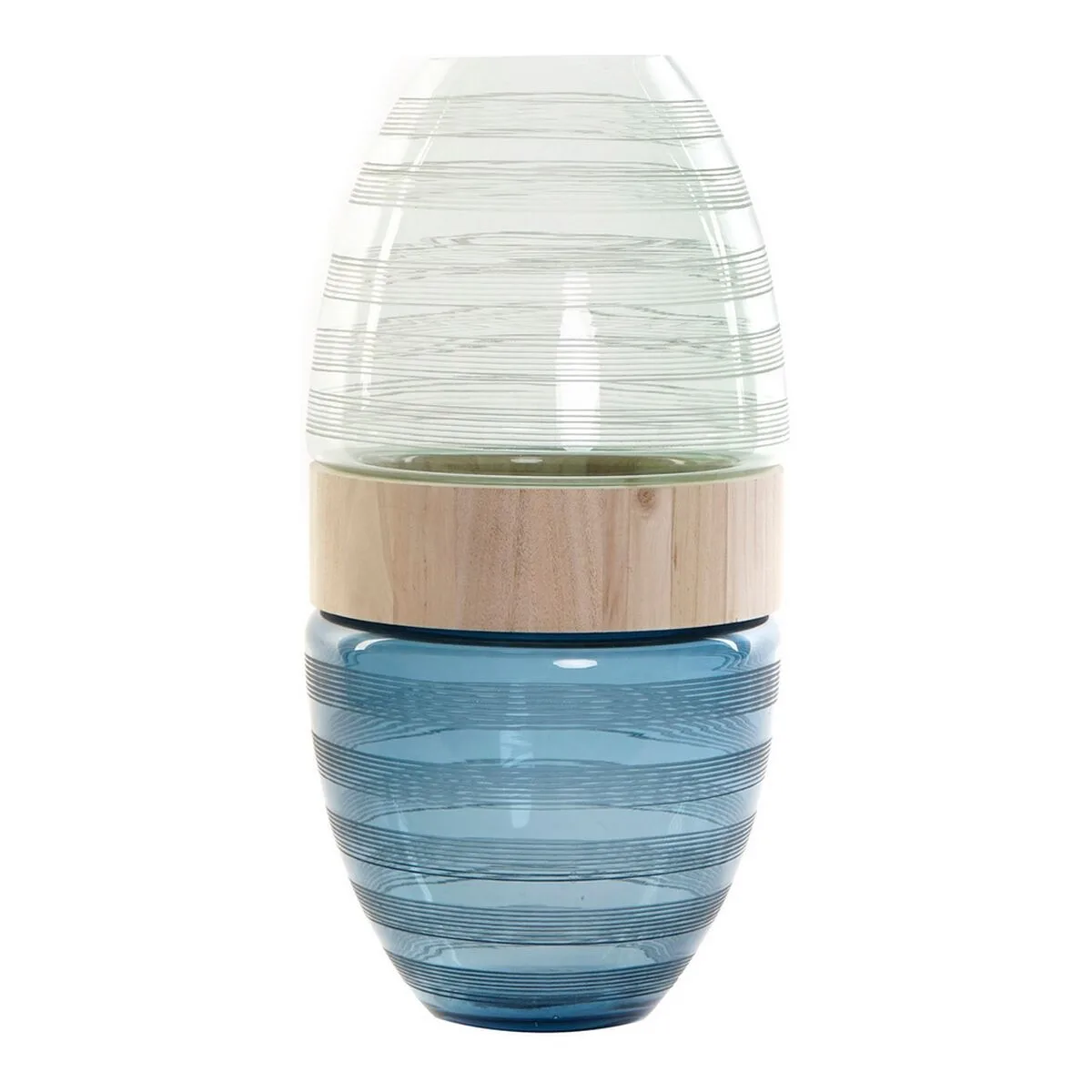 Vase dkd home decor bleu menthe bois verre moderne 21 x 21 x 43 cm s301443555. Révélez votre style avec la collection capsule Diaytar, limitée et exclusive.