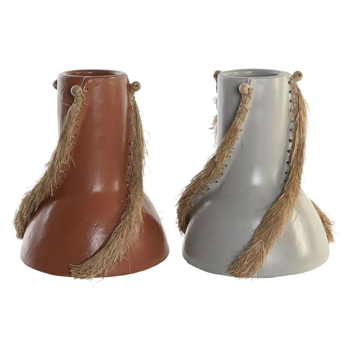 Vase dkd home decor gris terre cuite 26 x 26 x 30 cm 2 unites s303996686. La boutique en ligne Diaytar, un terrain de jeu infini pour tous ceux qui aiment découvrir des produits utiles et beaux