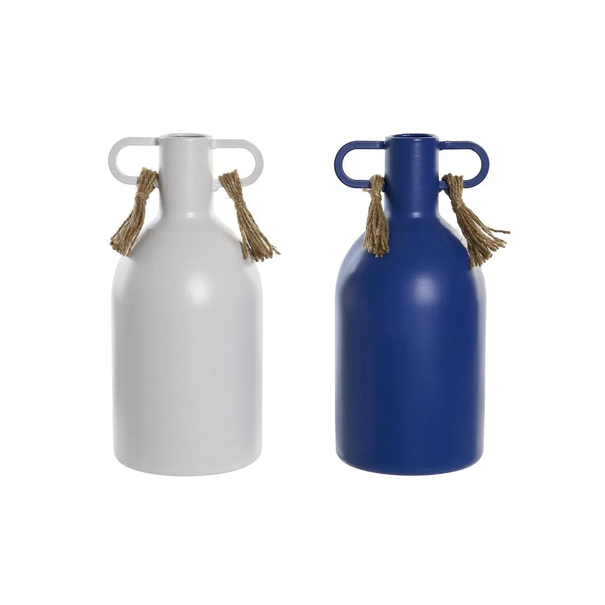 Vase dkd home decor metal blanc blue marine 9 x 9 x 19 cm 2 unites s304221456. Diaytar est le résultat de milliers d'heures de recherche et développement pour vous offrir une offre généraliste d'exception.